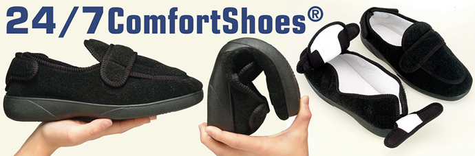 24/7ComfortShoes® maat 46, Gevoelige voeten? Deze nieuwe 24/7 ComfortShoes@zitten altijd perfect