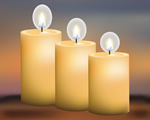 LED-MagiCandles®, klaar voor de herfst, Deze kaarsen hebben realistische ‘vlammen', zonder rook, druipen en gevaar