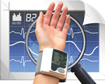 PolsBloeddrukmeter, comfortsenior, gezond & fit, Even snel een gezondheidscheck doen is even makkelijk als horloge kijken