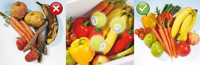 FreshKeepers® set van 3, Uw groenten en fruit 3 weken lang vers dankzij FreshKeepers®
