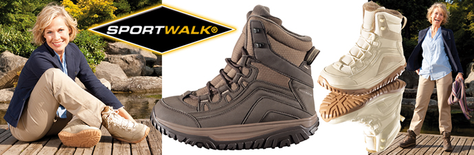 Sportwalk® Outdoor Boots, Trek er op uit met de nieuwe Sportwalk&® Outdoor fitness schoenen