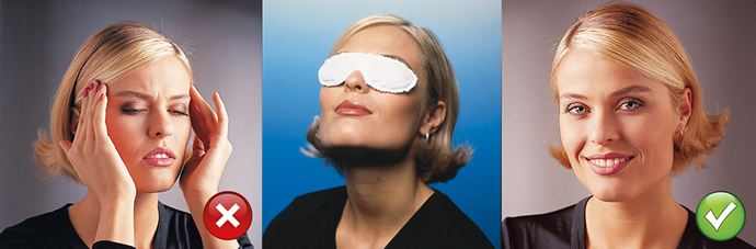 EyeHoliday® oogcompress, Maak een eind aan vermoeidheid en stress en geef uw ogen een adempauze