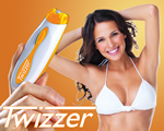 Twizzer®, similar on TV, Scheer of wax niet langer maar epileer uw huid met de nieuwe Twizzer®