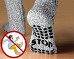 Noorse sokken per 2 paar, comfortsenior, veiligheid, Deze Noorse sokken met antislipzolen zijn behaaglijk warm en veilig