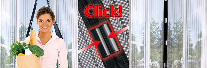 MagiClick®, Deze handsfree magnetische hordeur sluit automatisch in één seconde